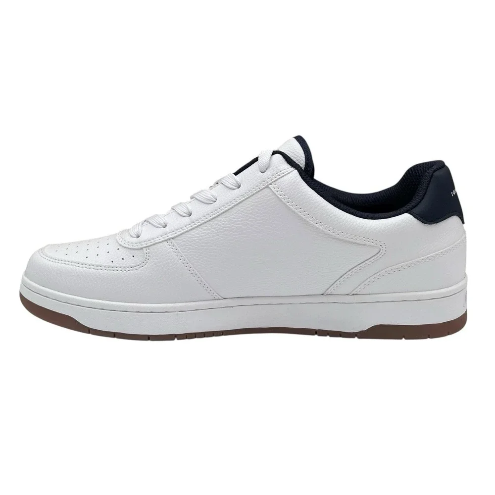Tommy Hilfiger Tathan Men's Fashion Shoes 11 White‎ Navy Blue Athletic Sneaker
